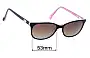 Sunglass Fix Replacement Lenses for Cath Kidston CATH KIDSTON 04 - 53mm Wide 
