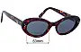 Sunglass Fix Ersatzgläser für Celine CL 40193I - 53mm Wide 