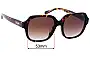 Sunglass Fix Lentes de Repuesto para Coach HC8335U - 53mm Wide 