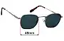 Sunglass Fix Replacement Lenses for Crap Eyewear  The Groove Pilot - 48mm Wide 