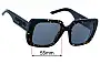 Sunglass Fix Replacement Lenses for Christian Dior Wildior S3U - 55mm Wide 