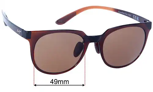 Maui Jim MJ454 Wailua Replacement Lenses 49mm wide 