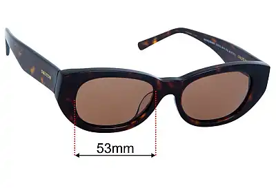 Oroton  Nadja B Replacement Lenses 53mm wide 