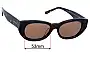 Sunglass Fix Replacement Lenses for Oroton  Nadja B - 53mm Wide 
