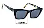 Sunglass Fix Replacement Lenses for Otis Vixen - 53mm Wide 