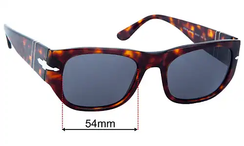 Persol 3308-S Replacement Lenses 54mm wide 