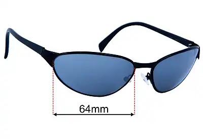 Ray-Ban RB3102 Predator Replacement Lenses 64mm wide 
