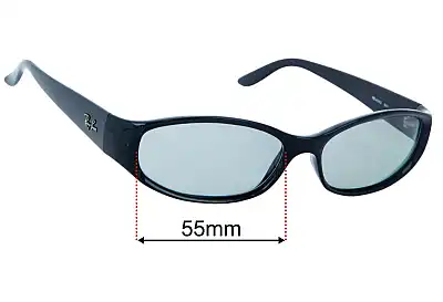 Ray-Ban RB4043 Replacement Lenses 55mm wide 
