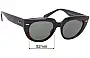Sunglass Fix Ersatzgläser für Ray-Ban RB2286 Doreen - 52mm Wide 