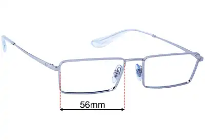 Ray-Ban RB3741 Emy Replacement Lenses 56mm wide 