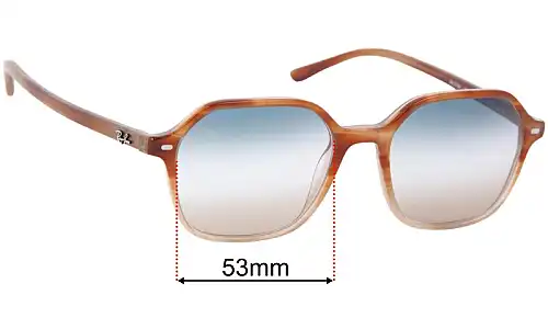 Sunglass Fix Replacement Lenses Ray-Ban RB2194 John - 53mm Wide 