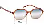 Sunglass Fix Verres de Remplacement pour Ray-Ban RB2194 John - 53mm Wide 