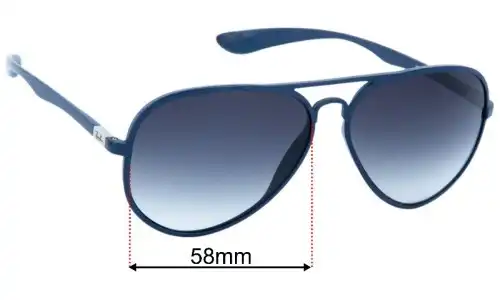 Ray-Ban RB4180 Liteforce Lentilles de Remplacement 58mm wide 