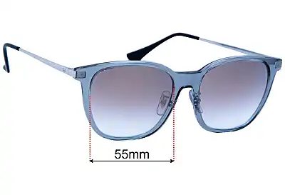 Ray-Ban RB4333D Replacement Lenses 55mm wide 