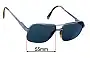 Sunglass Fix Replacement Lenses for Safilo Elasta 3009/N - 55mm Wide 