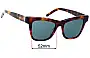 Sunglass Fix Replacement Lenses for Saint Laurent  SL M106 - 52mm Wide 