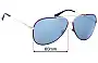 Sunglass Fix Lentes de Repuesto para Salvatore Ferragamo SF131S - 60mm Wide 