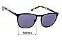 Sunglass Fix Replacement Lenses for Spy Optic Cliffside - 56mm Wide 