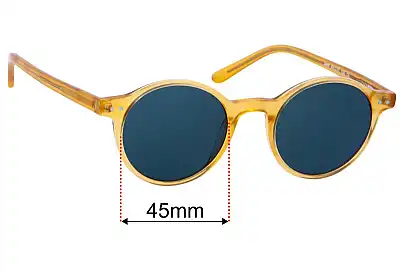Yesglasses Jardi Replacement Lenses 45mm wide 