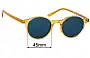 Sunglass Fix Replacement Lenses for Yesglasses Jardi - 45mm Wide 