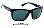 Sunglass Fix Replacement Lenses for Von Zipper Maxis - 61mm Wide 
