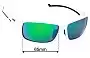 Sunglass Fix Replacement Lenses for Uvex Sportstyle 222 - 65mm Wide 