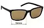 Sunglass Fix Replacement Lenses for Arnette AN4311 - 56mm Wide 