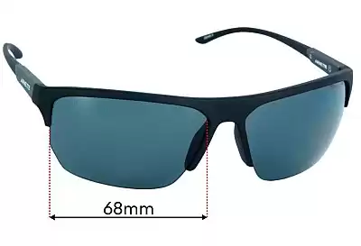 Arnette Dean II AN4308 Replacement Lenses 68mm wide 