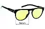 Sunglass Fix Ersatzgläser für Arnette Gojira AN4282 - 56mm Wide 