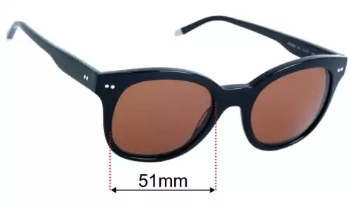 Calvin Klein CK4354S Replacement Lenses 51mm wide 