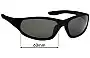 Sunglass Fix Verres de Remplacement pour Cancer Council Taree - 63mm Wide 