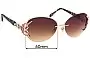 Sunglass Fix Replacement Lenses for Caviar 6856 - 60mm Wide 
