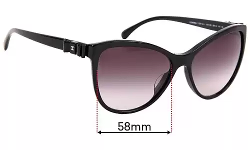 Chanel 5281-Q-A Replacement Lenses 58mm wide 