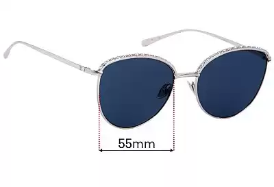 Chanel Pantos Ersatzgläser 55mm wide 