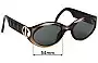 Sunglass Fix Replacement Lenses for Christian Dior Pandiora - 54mm Wide 