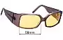 Sunglass Fix Verres de Remplacement pour Christian Roth CR14273 - 58mm Wide 