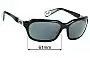 Sunglass Fix Replacement Lenses for Chrome Hearts Injected - 61mm Wide 