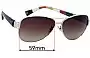 Sunglass Fix Ersatzgläser für Coach HC7003 Kristina - 59mm Wide 