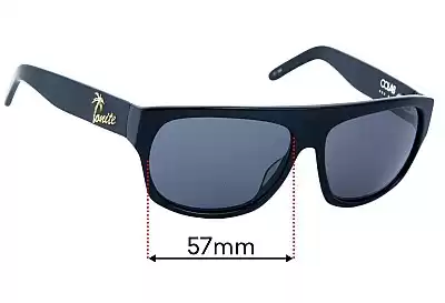 Colab Caza's Lentilles de Remplacement 57mm wide 