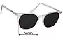 Sunglass Fix Replacement Lenses for Country Road CR Sun Rx 44 - 54mm Wide 