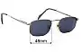 Sunglass Fix Lentes de Repuesto para Dakota Smith Maverick - 48mm Wide 