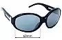 Sunglass Fix Lentes de Repuesto para Dolce & Gabbana DG473S - 63mm Wide 