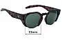 Sunglass Fix Replacement Lenses for Dragon Compass LL - 51mm Wide 