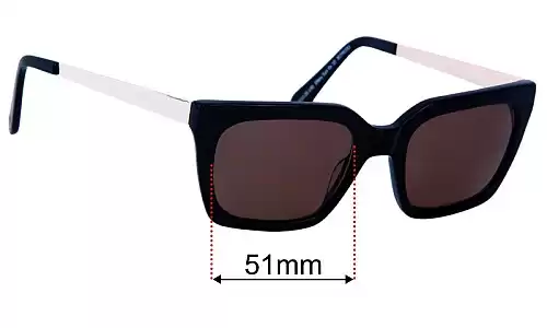 Ellery Sun Rx 10 Lentes de Repuesto 51mm wide 