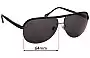 Sunglass Fix Ersatzgläser für Ermenegildo Zegna SZ 3286 - 64mm Wide 