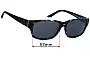 Sunglass Fix Lentes de Repuesto para Esprit ET17784 - 57mm Wide 