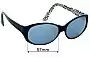 Sunglass Fix Ersatzgläser für Esprit ET9872 - 57mm Wide 