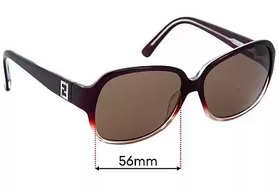 Fendi FS 5232R Replacement Lenses 56mm wide 