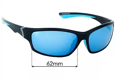 GamsWild WS6036 Replacement Lenses 62mm wide 