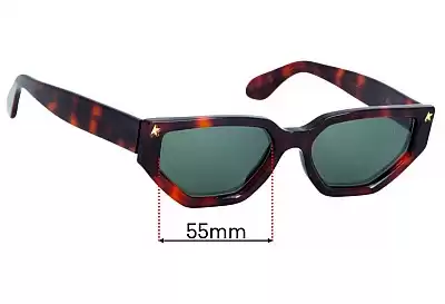 Golden Goose Jackie Replacement Lenses 55mm wide 